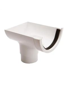 Brett Martin Rainwater Roundstyle 112mm Stopend Outlet BR456A