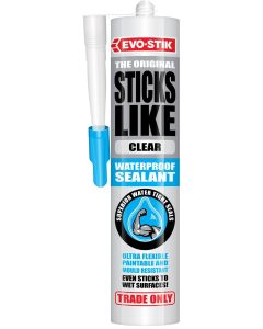 Bostik Sticks Like Sh*t Waterproof Sealant 290ml Clear 30615572