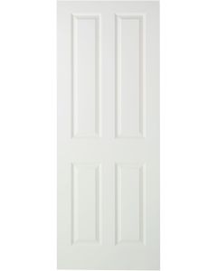 Premdor 4 Panel Textured Hollow Core Door 2`6 x 6`6 (762mm x 1981mm x 35mm) 12611
