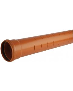 Hunter 110mm Underground Pipe Land Drainage Socketed 6m DS546