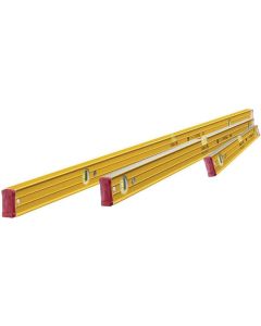 **CLEARANCE** Stabila Heavy Duty Level Triple Pack 96-2 Ribbed Box Section Levels 60cm, 120cm & 180cm STB962SET