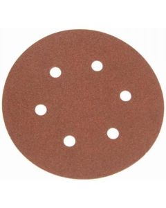 Faithfull Hook and Loop Sanding Disc 80g x 150mm Diameter Holed (Pack of 25) FAIAD15080H
