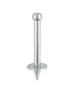 Timco Washered Masonry Nails Zinc 30mm x 3.7mm (Pack of 100) WMN30